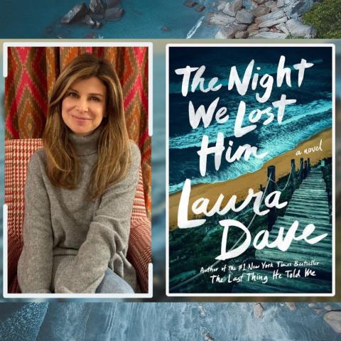 Author Laura Dave and the cover of her new book