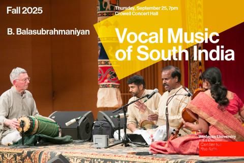 Vocal Music of South India performers on stage