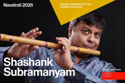 Artist playing a flute