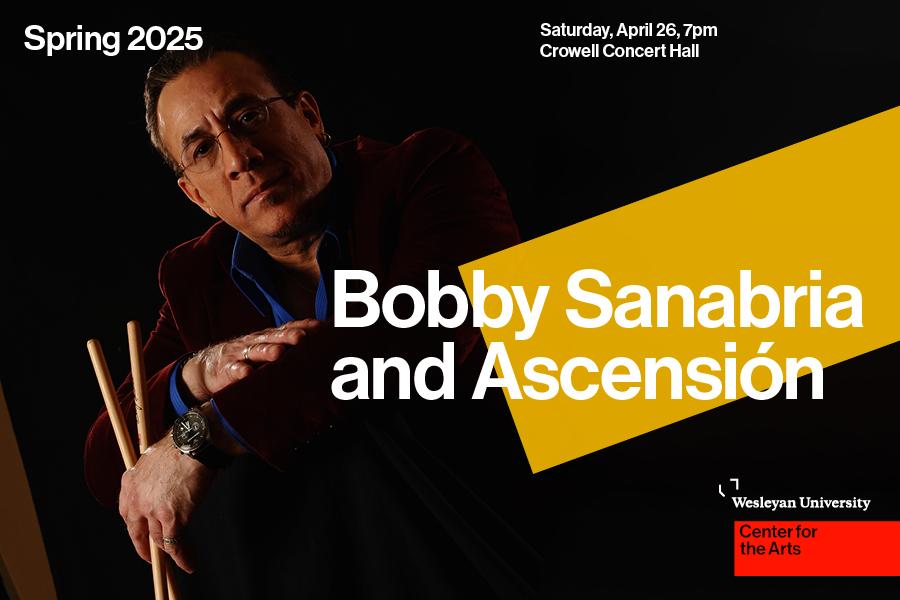 Bobby Sanabria and Ascension portrait photo and even info text